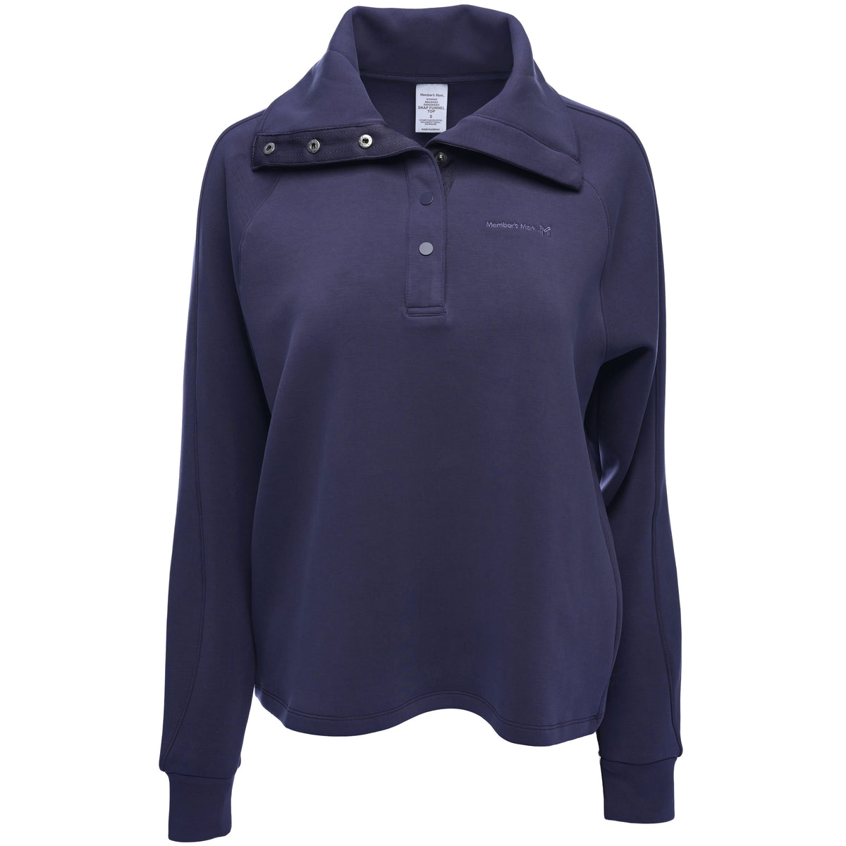 Womens Snap Funnel Pullover