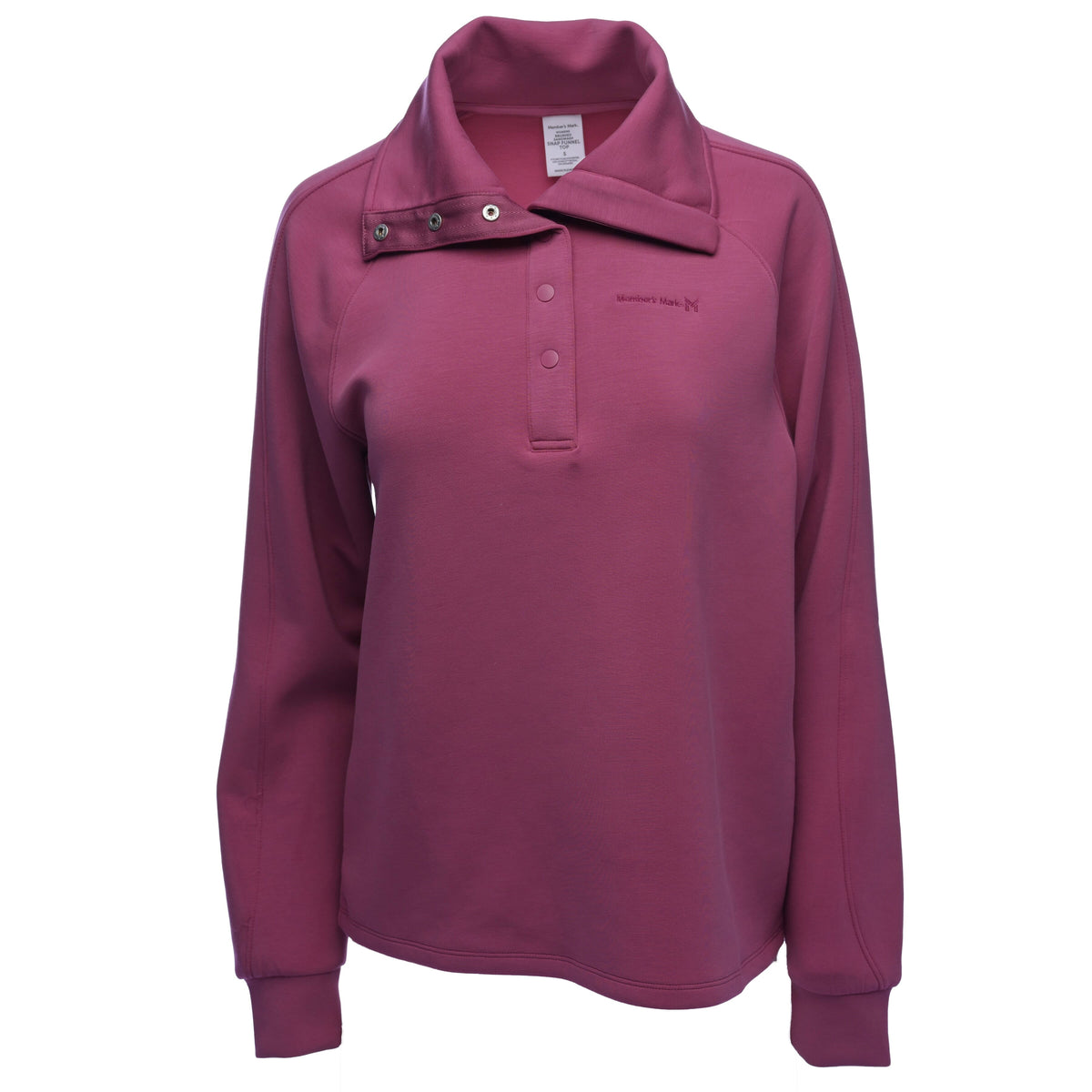Womens Snap Funnel Pullover