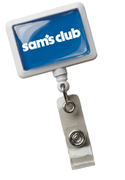 Sam's Blue Rectangle Badge Pull