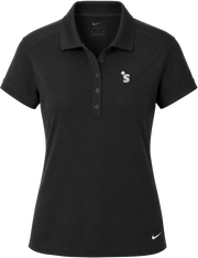Women's HUH black Nike Legacy Polo
