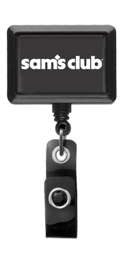 Sam's Black Rectangle Badge Pull