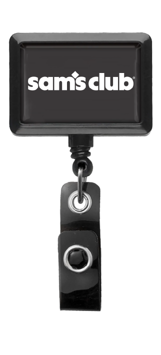 Sam's Black Rectangle Badge Pull