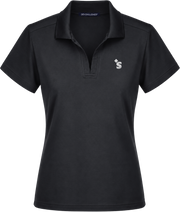 Women's HUH Black Polo