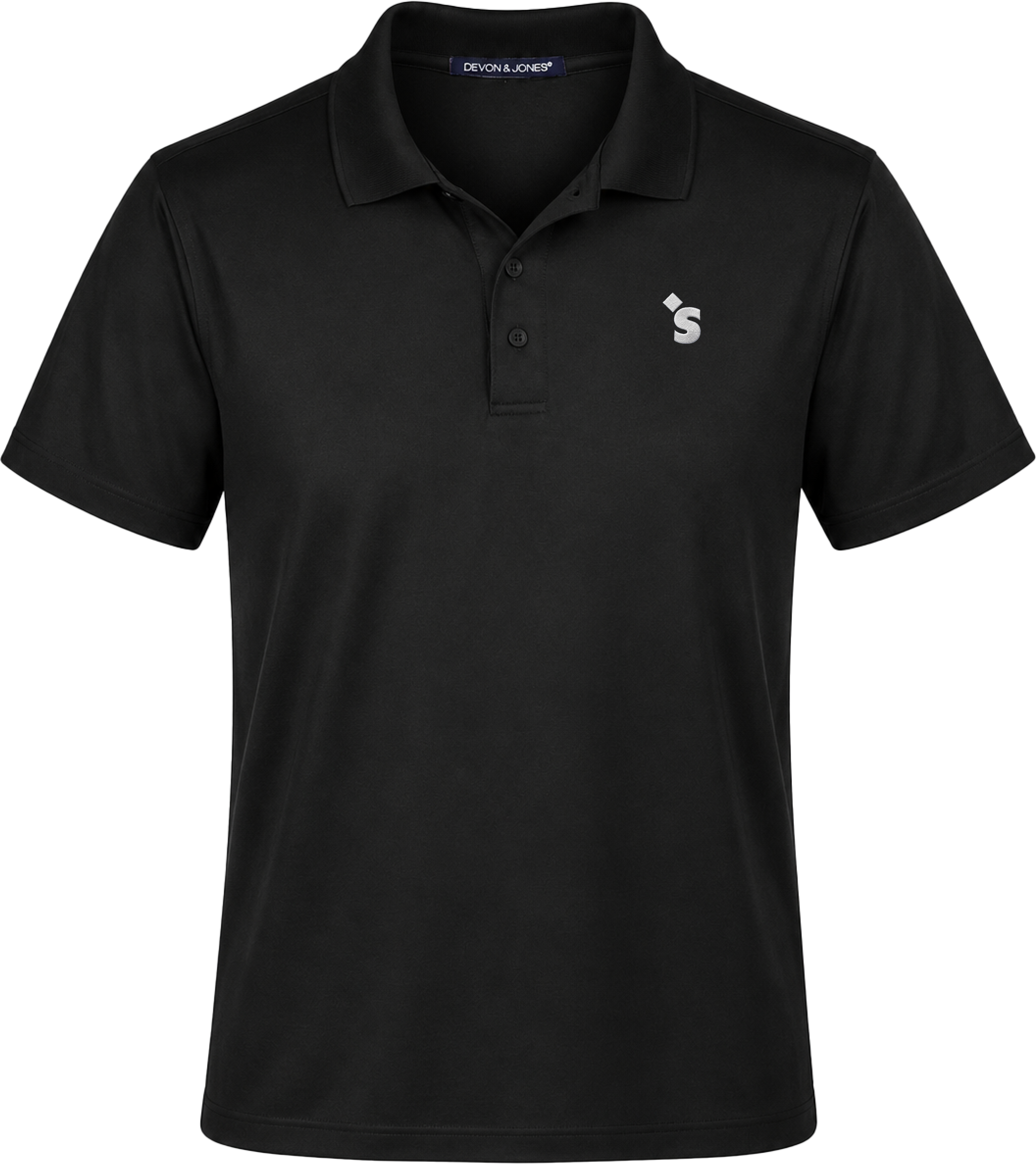 Men's HUH Black Polo