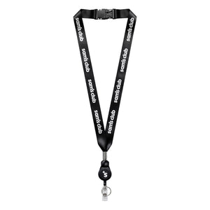 Sam's Black Core Lanyard with Badge Pull