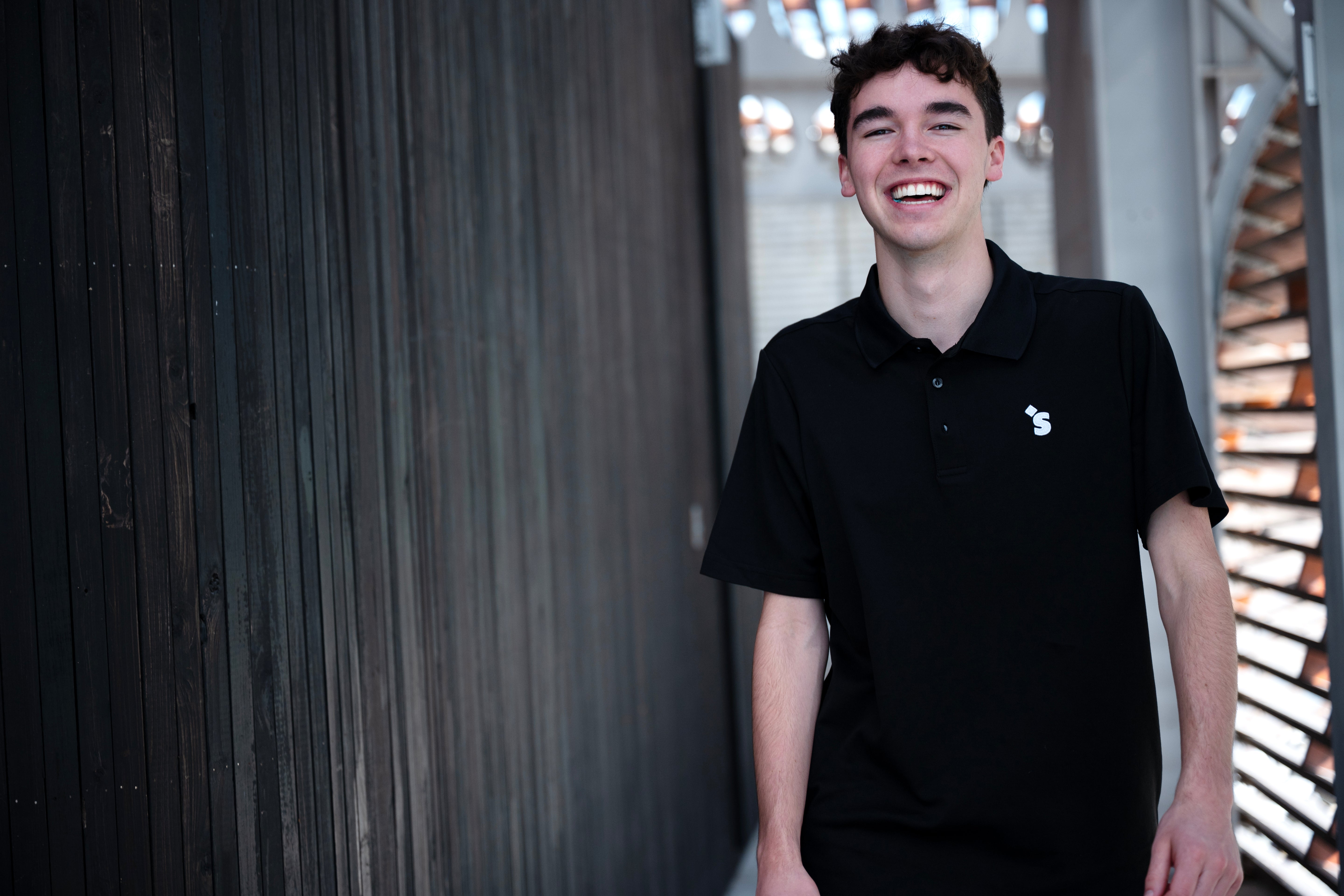 Men's HUH Black Polo