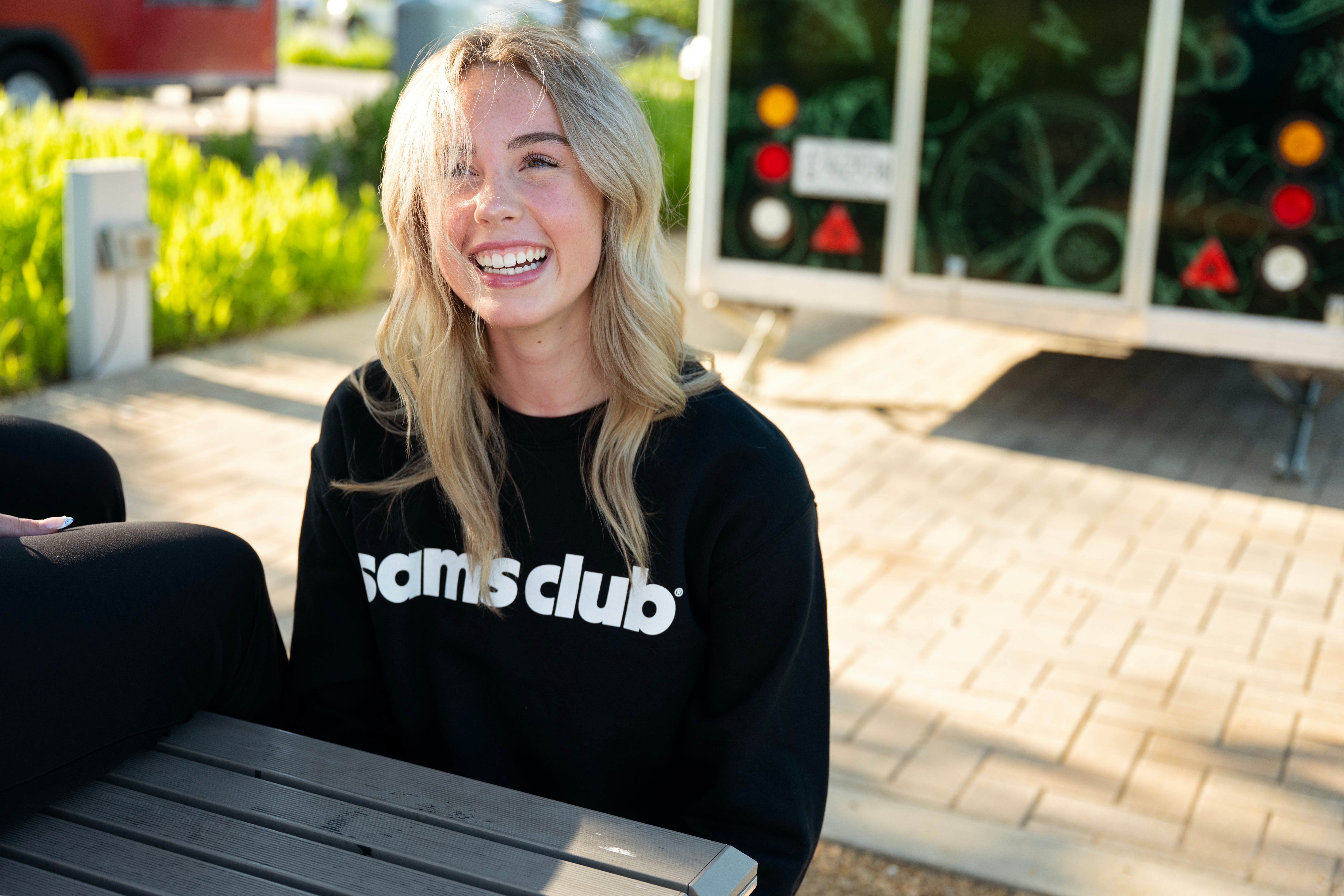 Sam's Club Black Logo Crewneck Sweatshirt