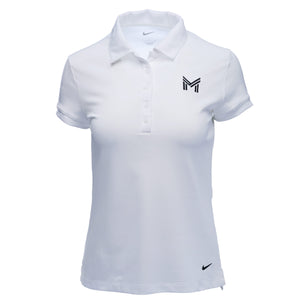 MM Women's White Nike Polo