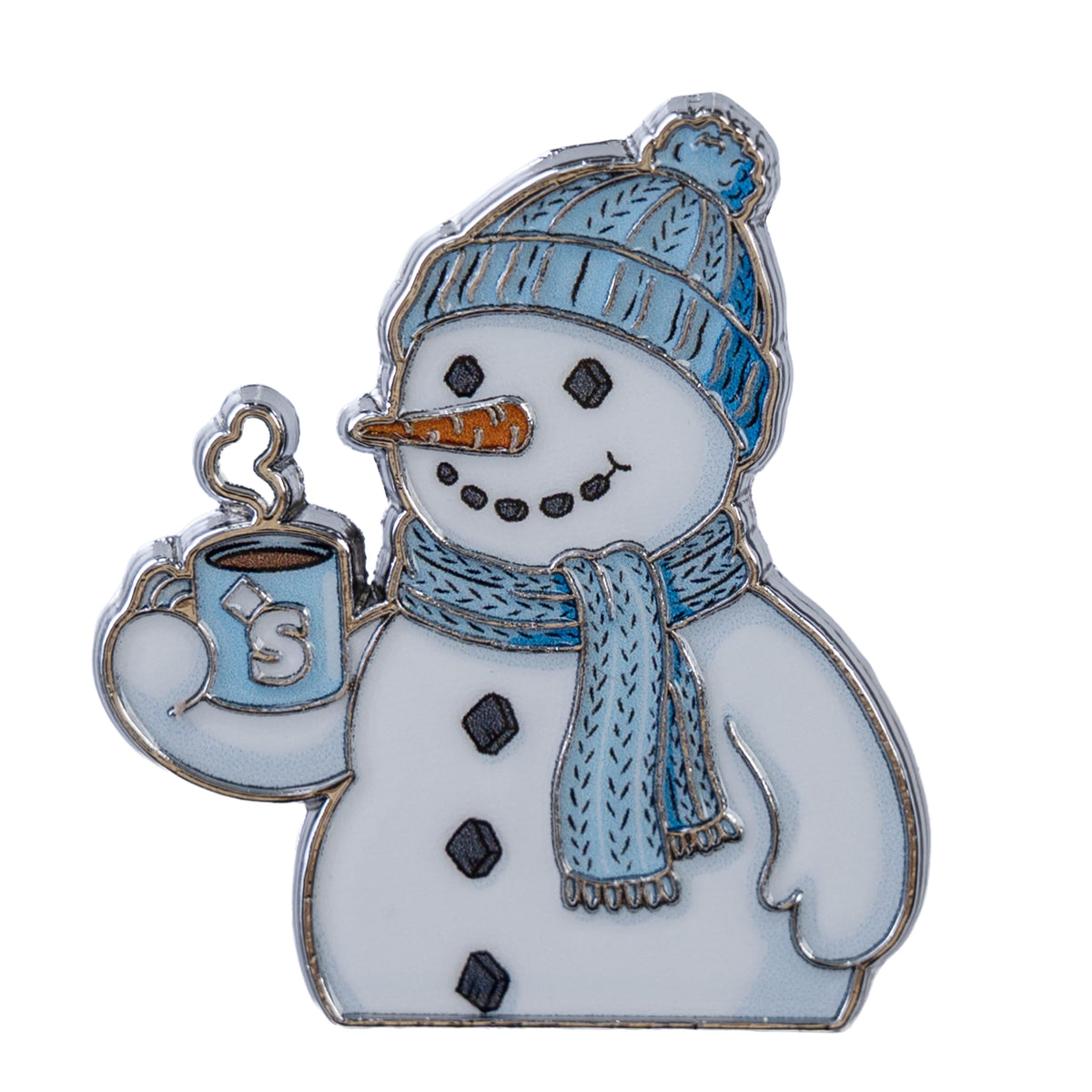 Holiday Snowman Lapel Pin