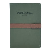 MM Hardback Canvas Journals with Leather Close