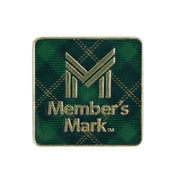 Member's Mark Green Plaid Lapel Pin