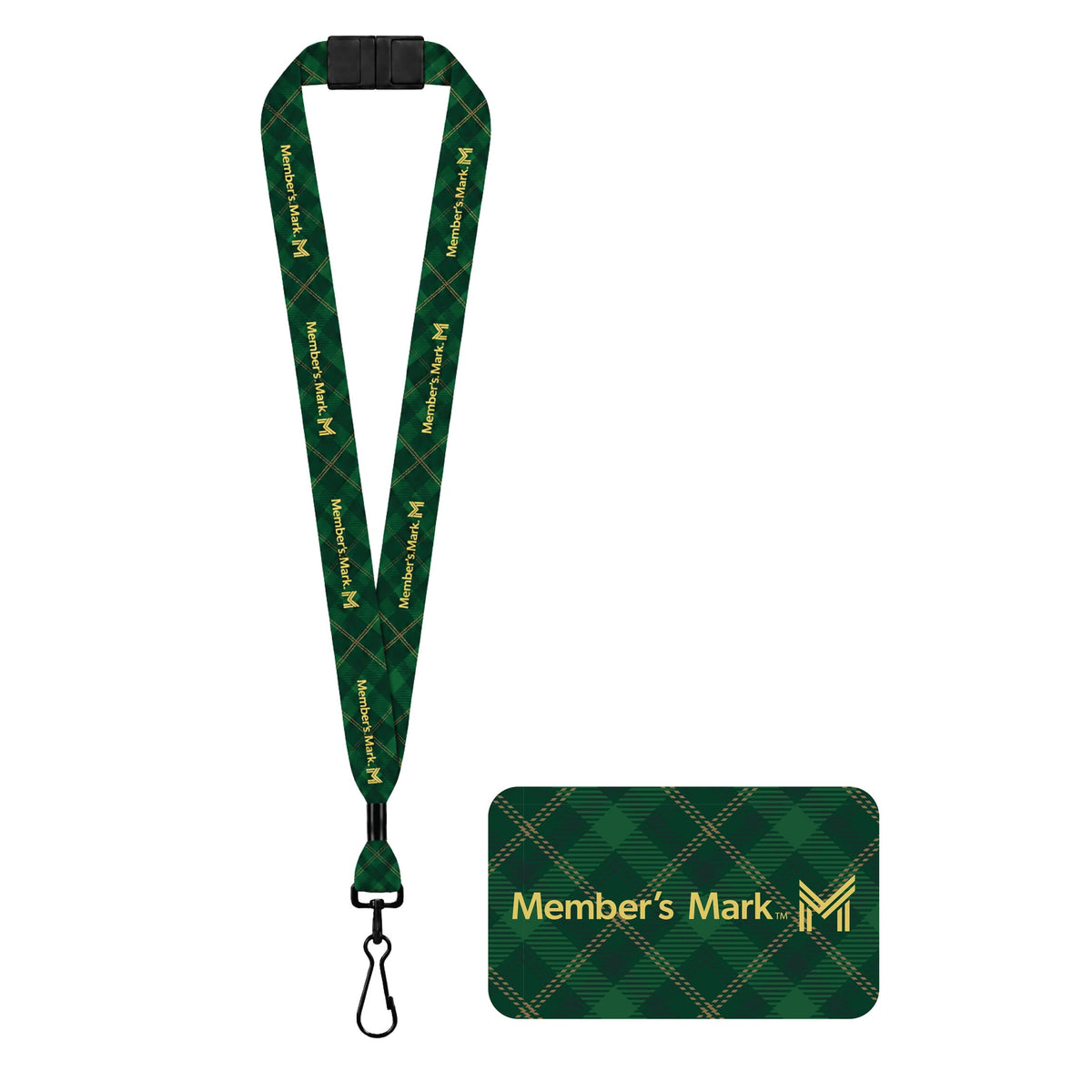 Member's Mark Plaid Lanyard