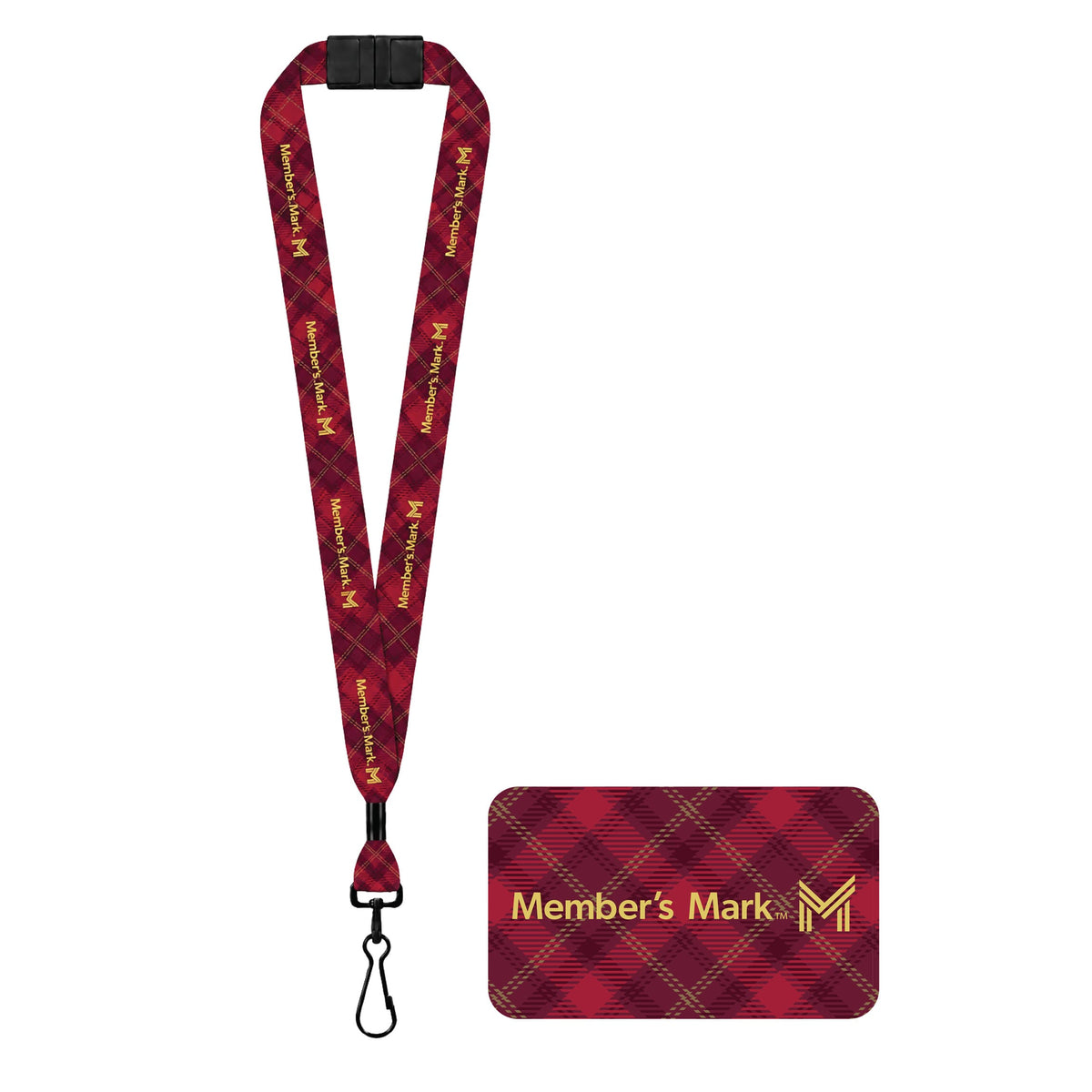 Member's Mark Plaid Lanyard