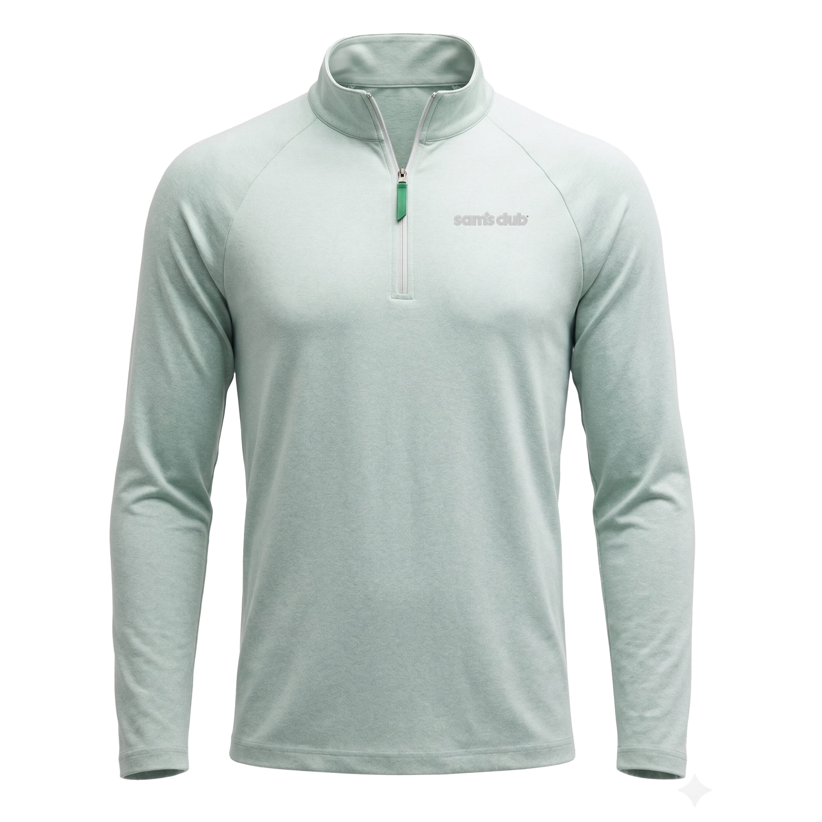 Men's Sam's  Club Logo Green Quarter-Zip