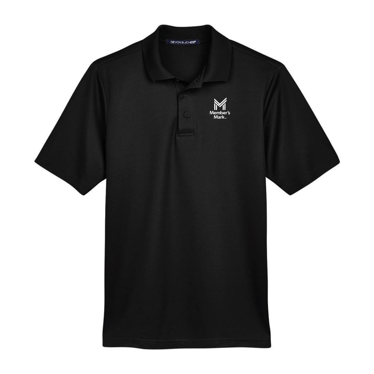 MM Stacked Black Polo