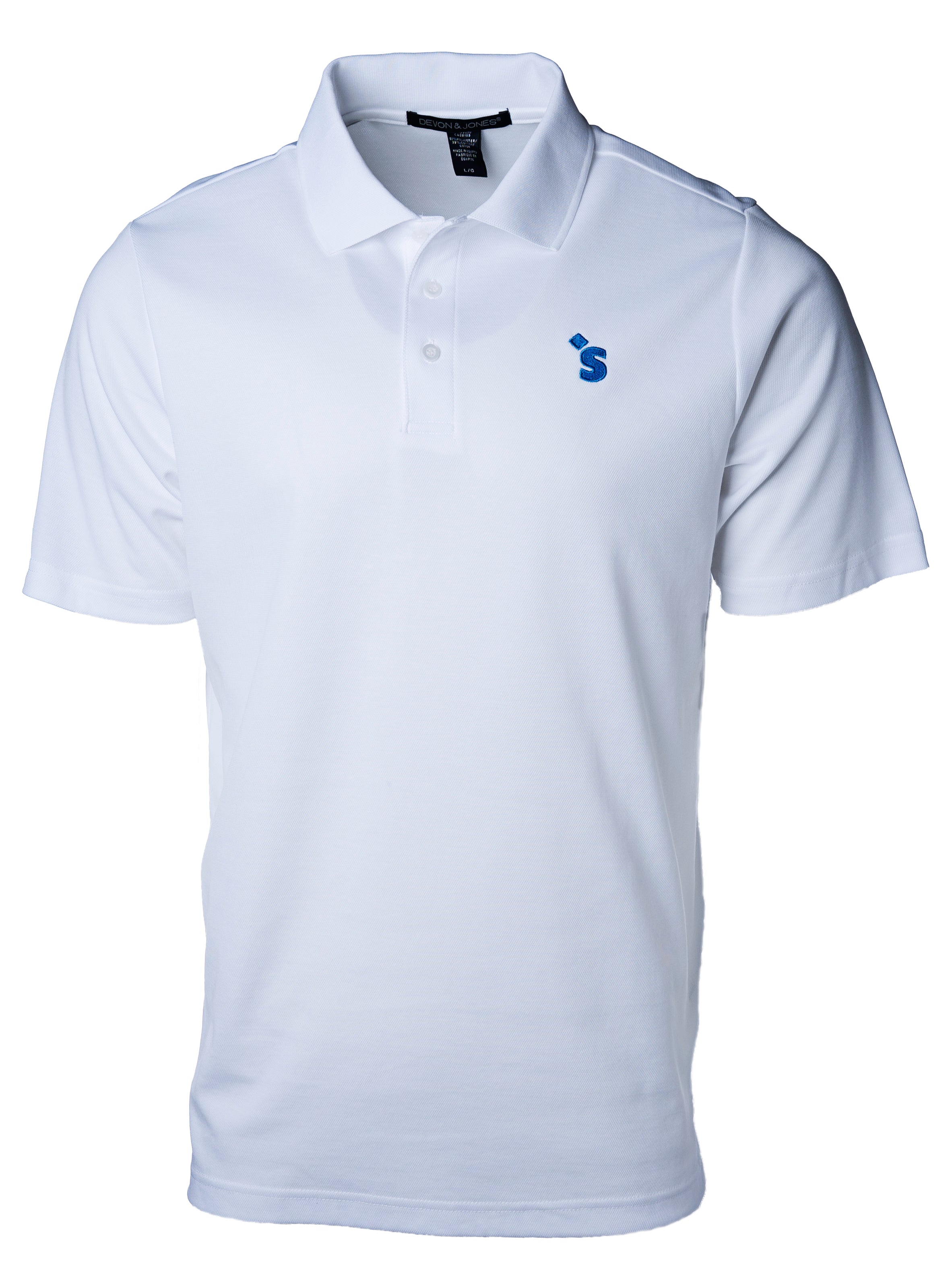 Men's HUH White Polo