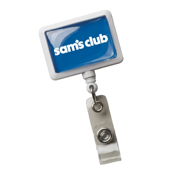 Sam's Blue Rectangle Badge Pull