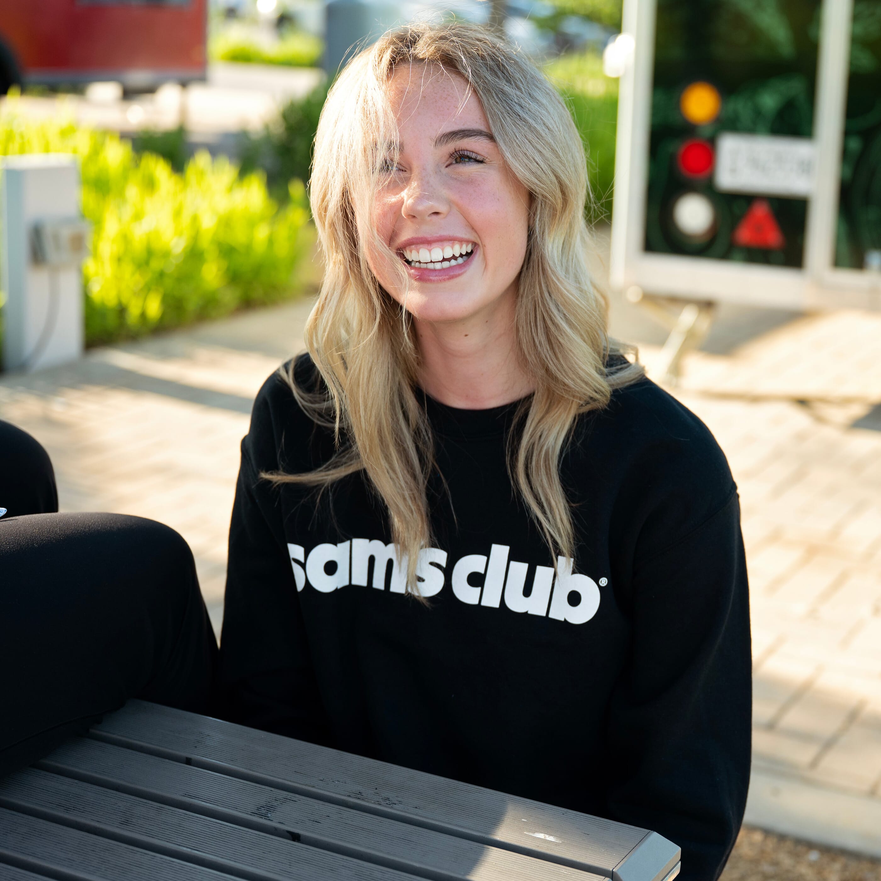 Sam's Club Black Logo Crewneck Sweatshirt