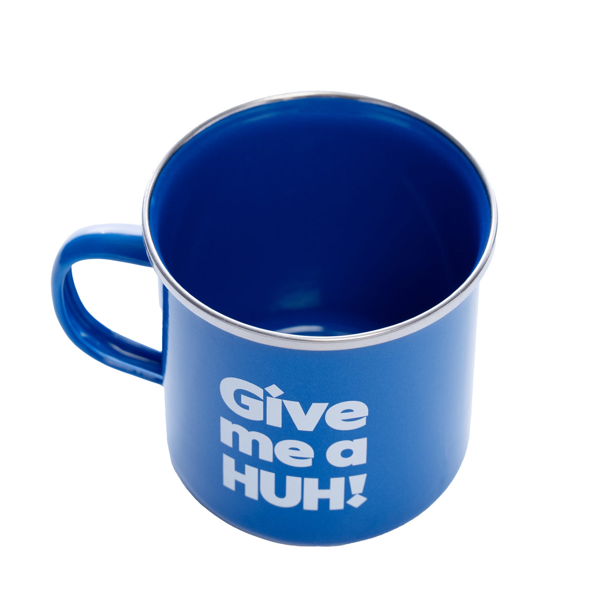 Give me a HUH! Blue Camp Mug