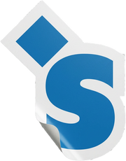Blue HUH Sticker
