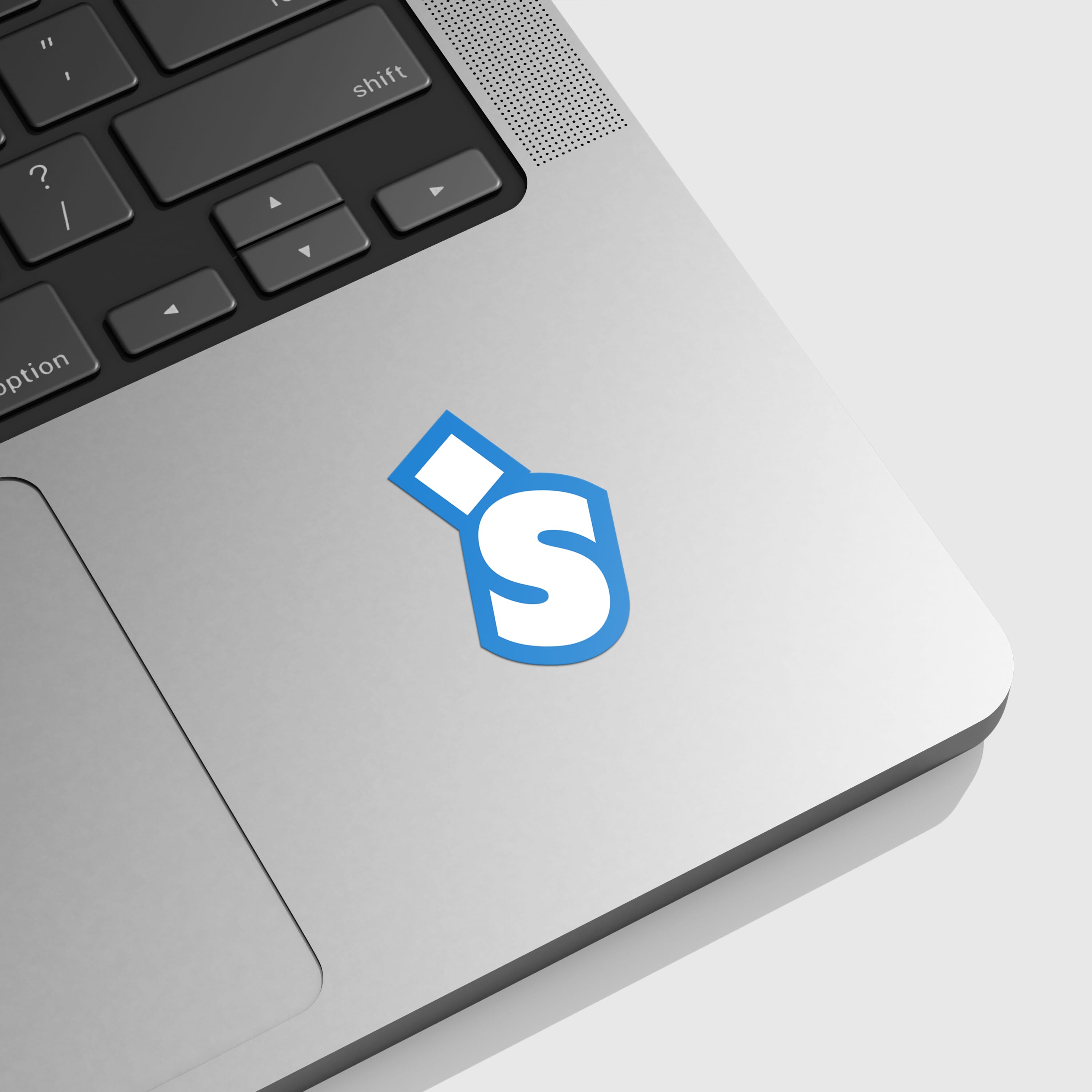 White HUH Sticker