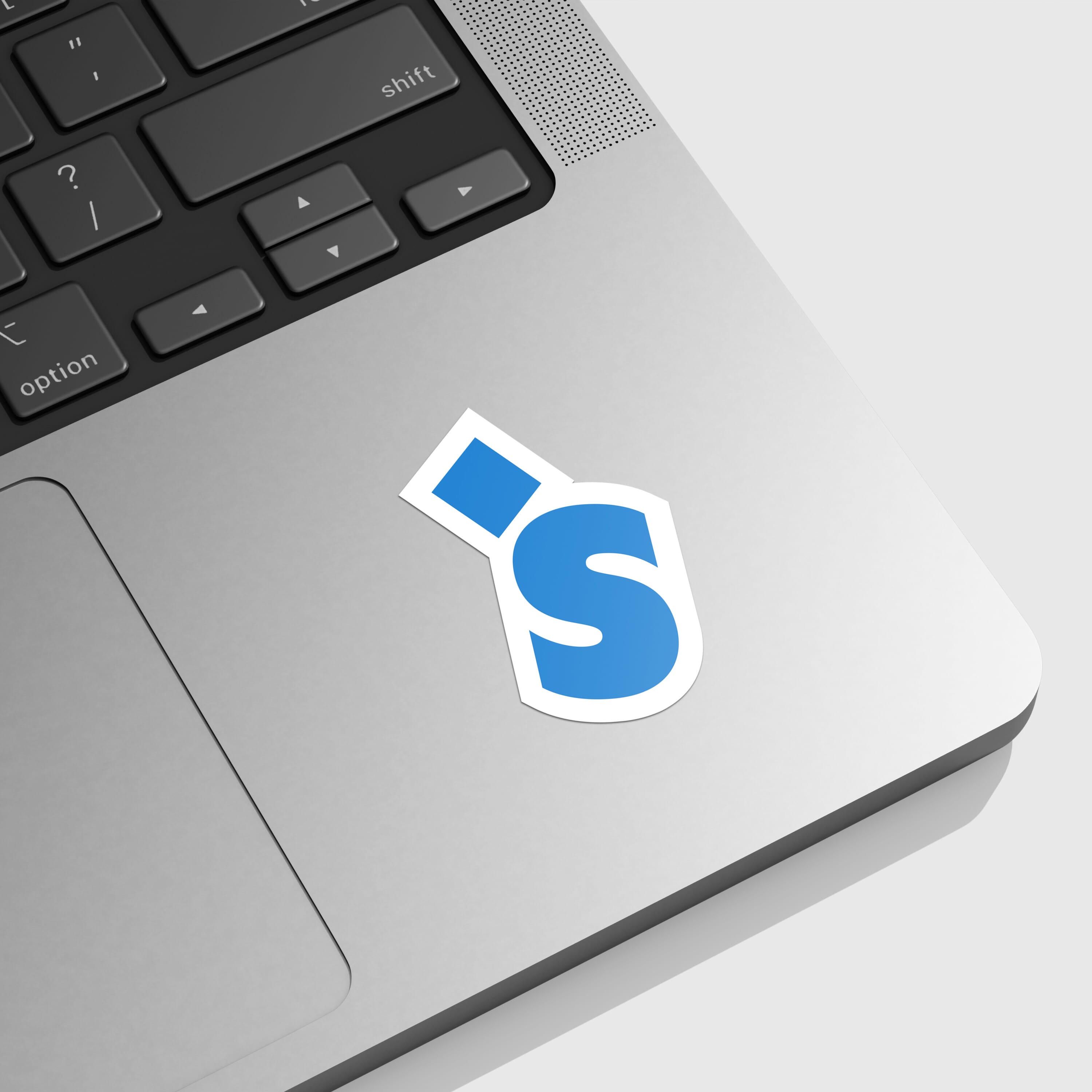 Blue HUH Sticker
