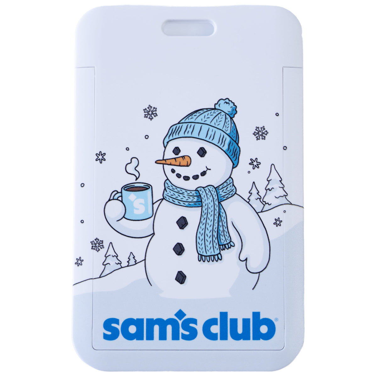 Snowman Badge Holder