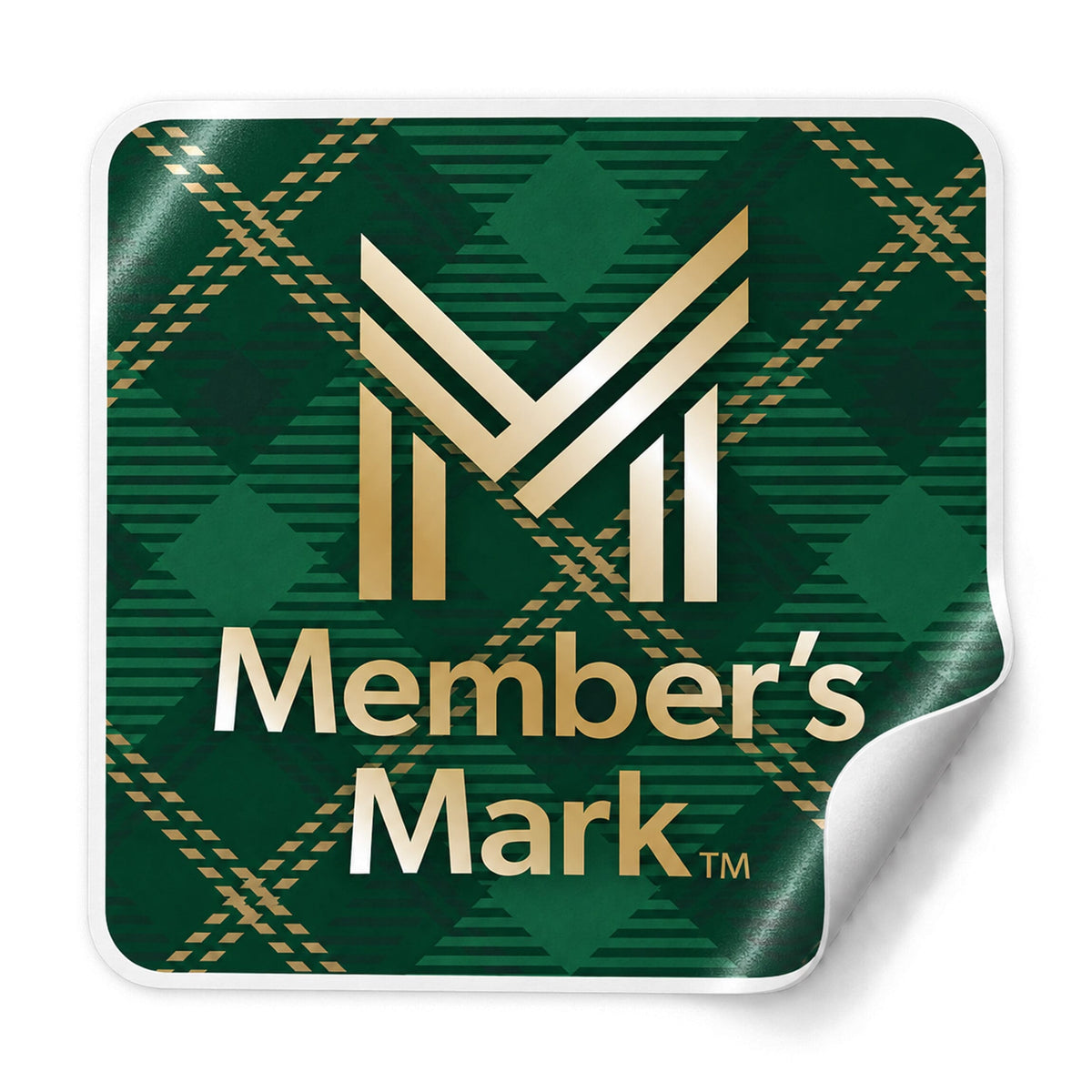 MM Green Plaid Sticker
