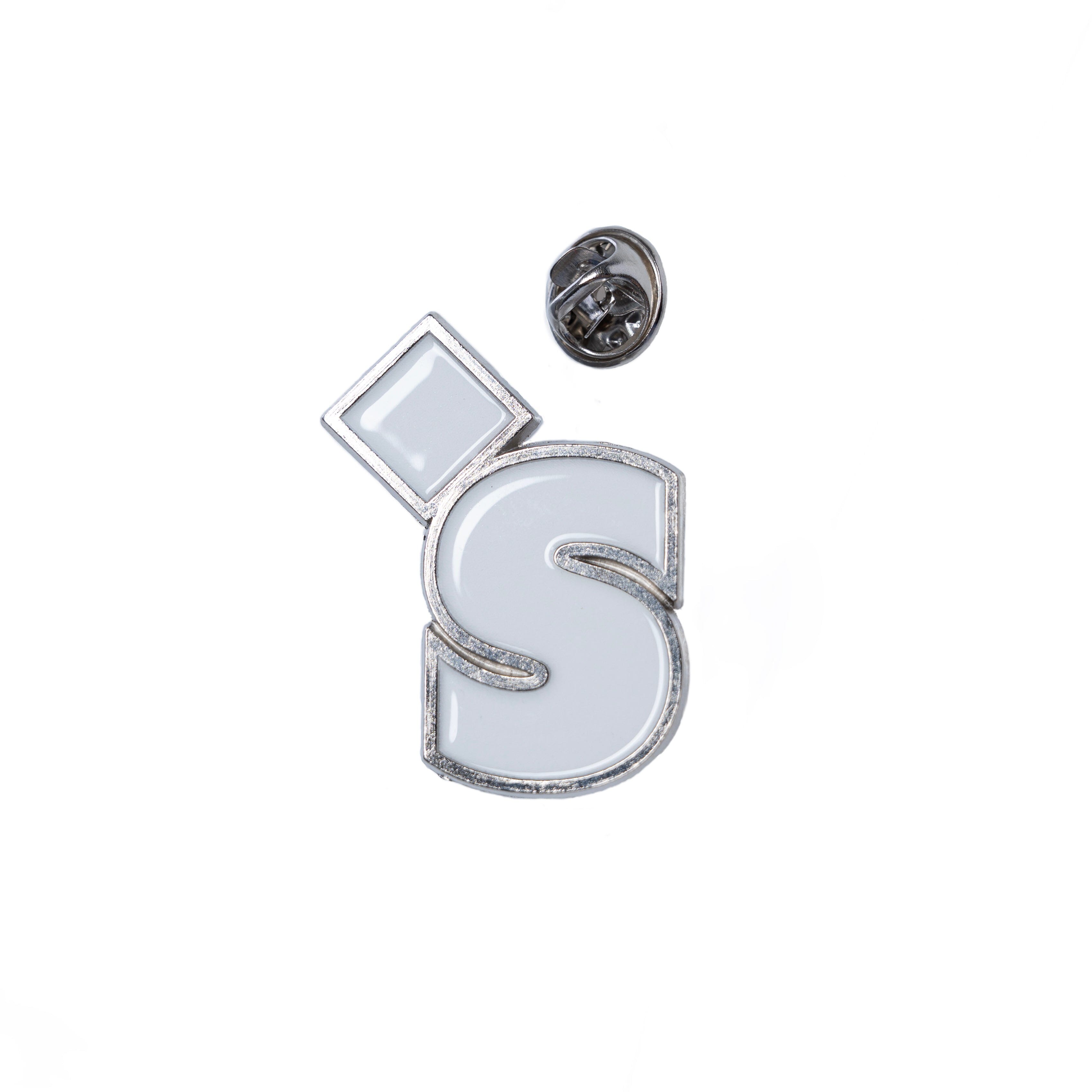 HUH White Lapel Pin