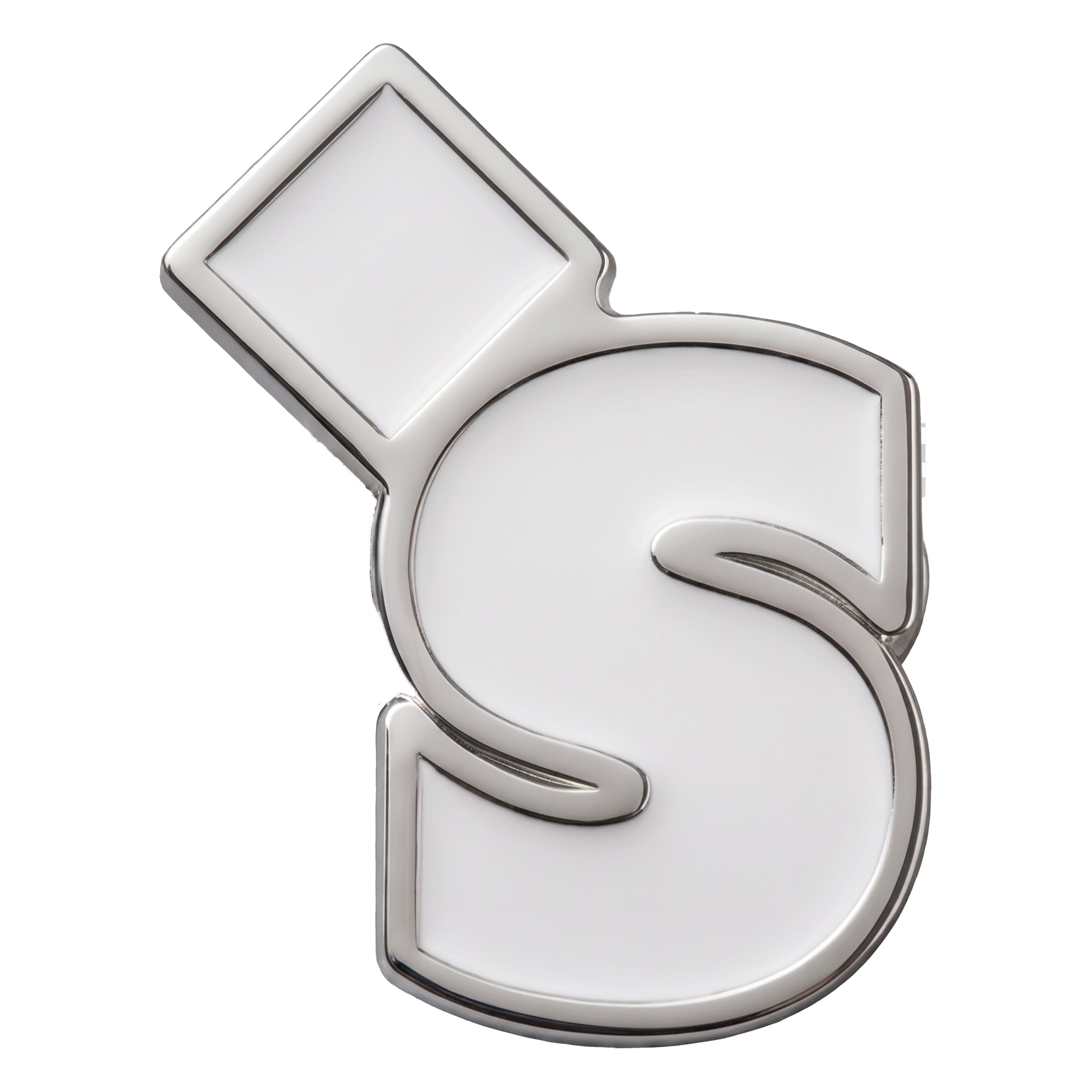 HUH White Lapel Pin