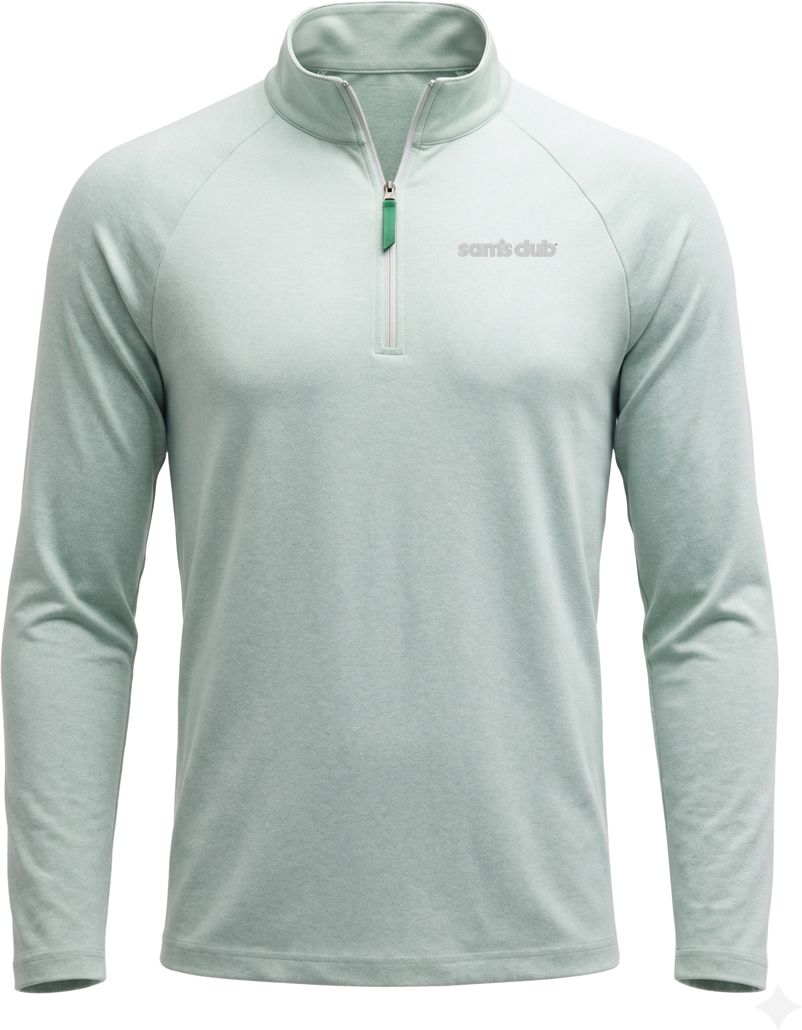 Men's Sam's  Club Logo Green Quarter-Zip