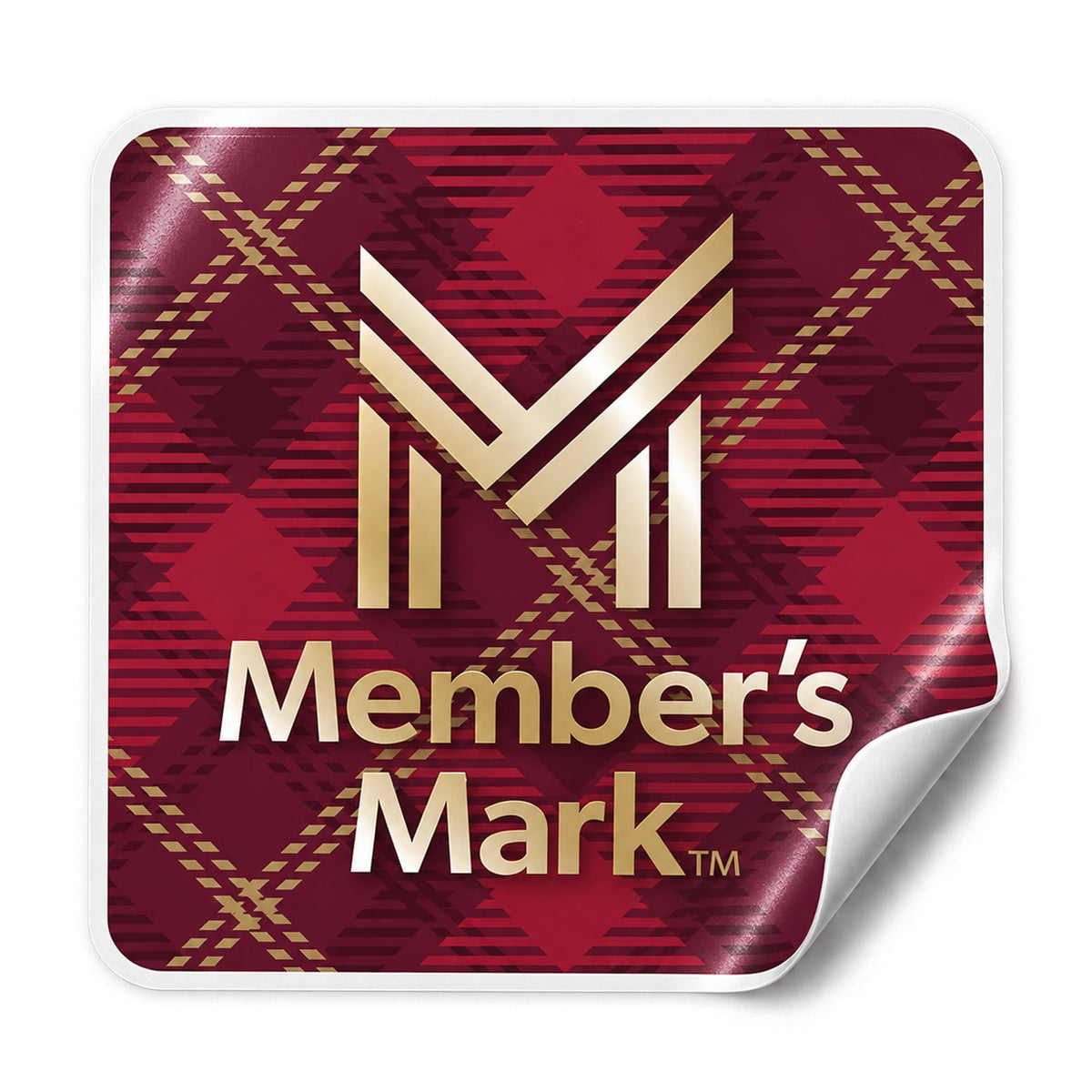MM Red Plaid Sticker