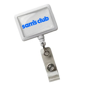 Sam's White Rectangle Badge Pull