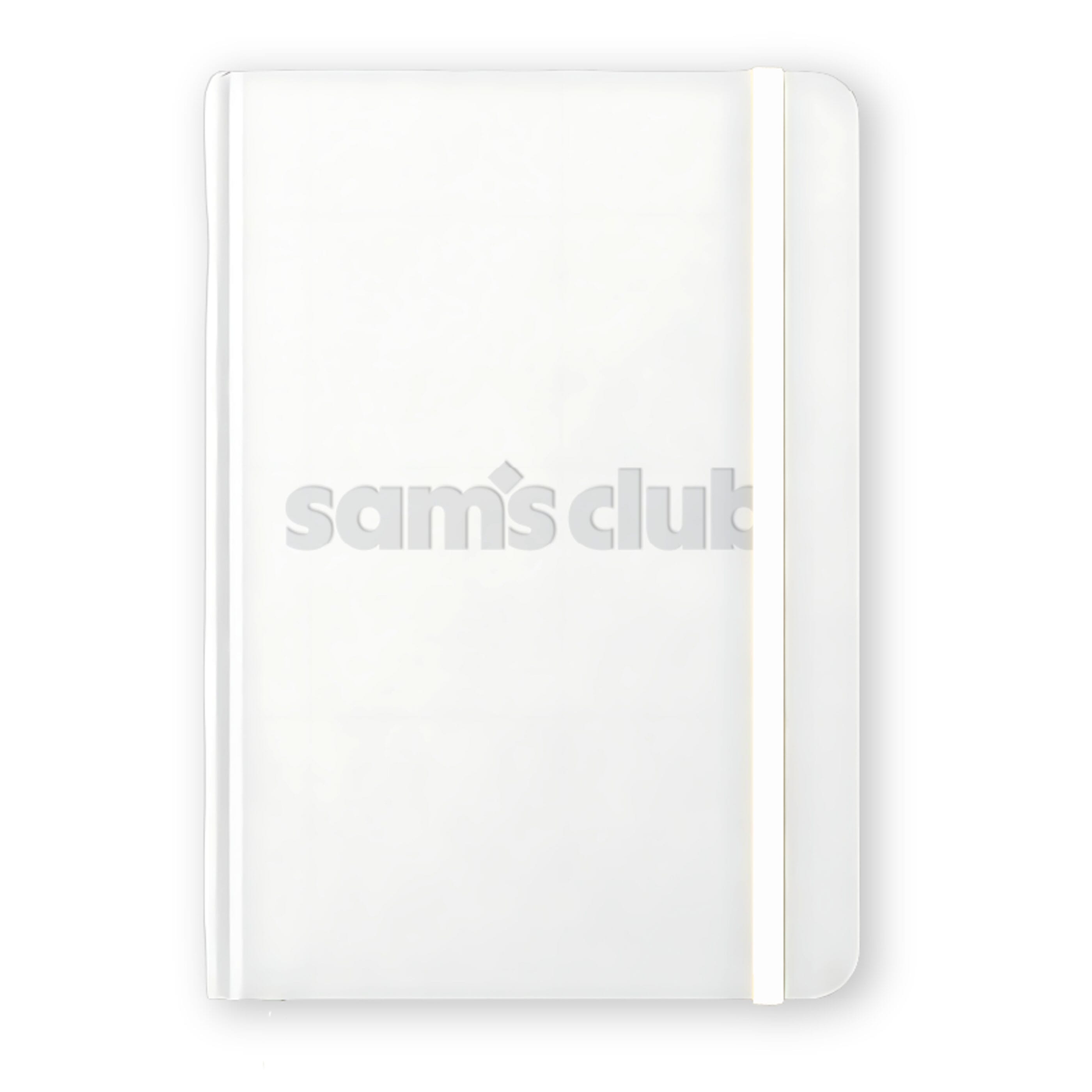 Sam's Club White Debossed Core Journal
