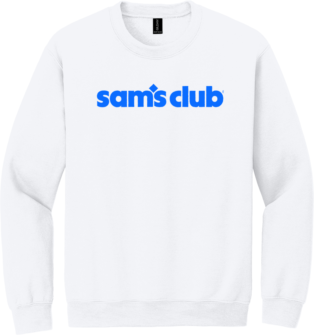Sam's Club White Logo Crewneck Sweatshirt