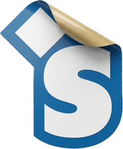 White HUH Sticker