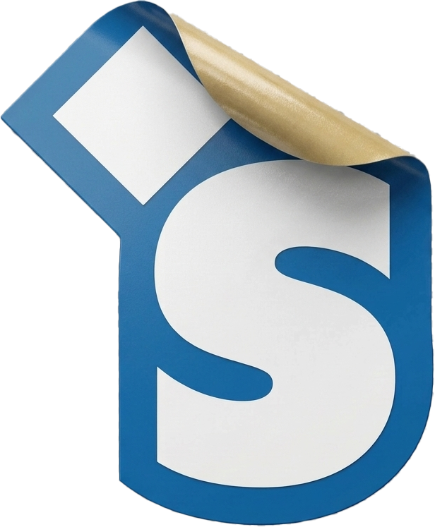White HUH Sticker