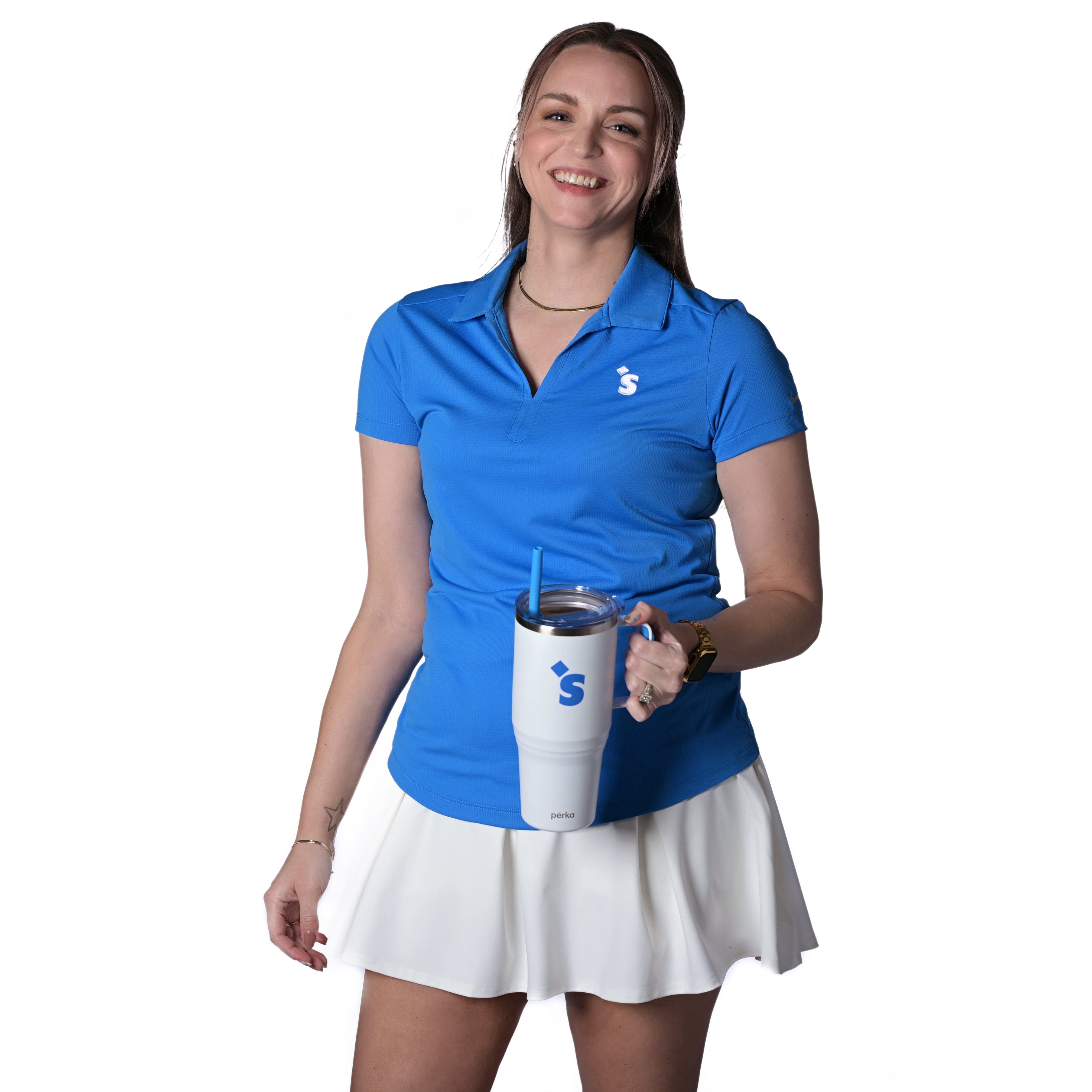 Women's HUH Club Blue Nike Legacy Polo