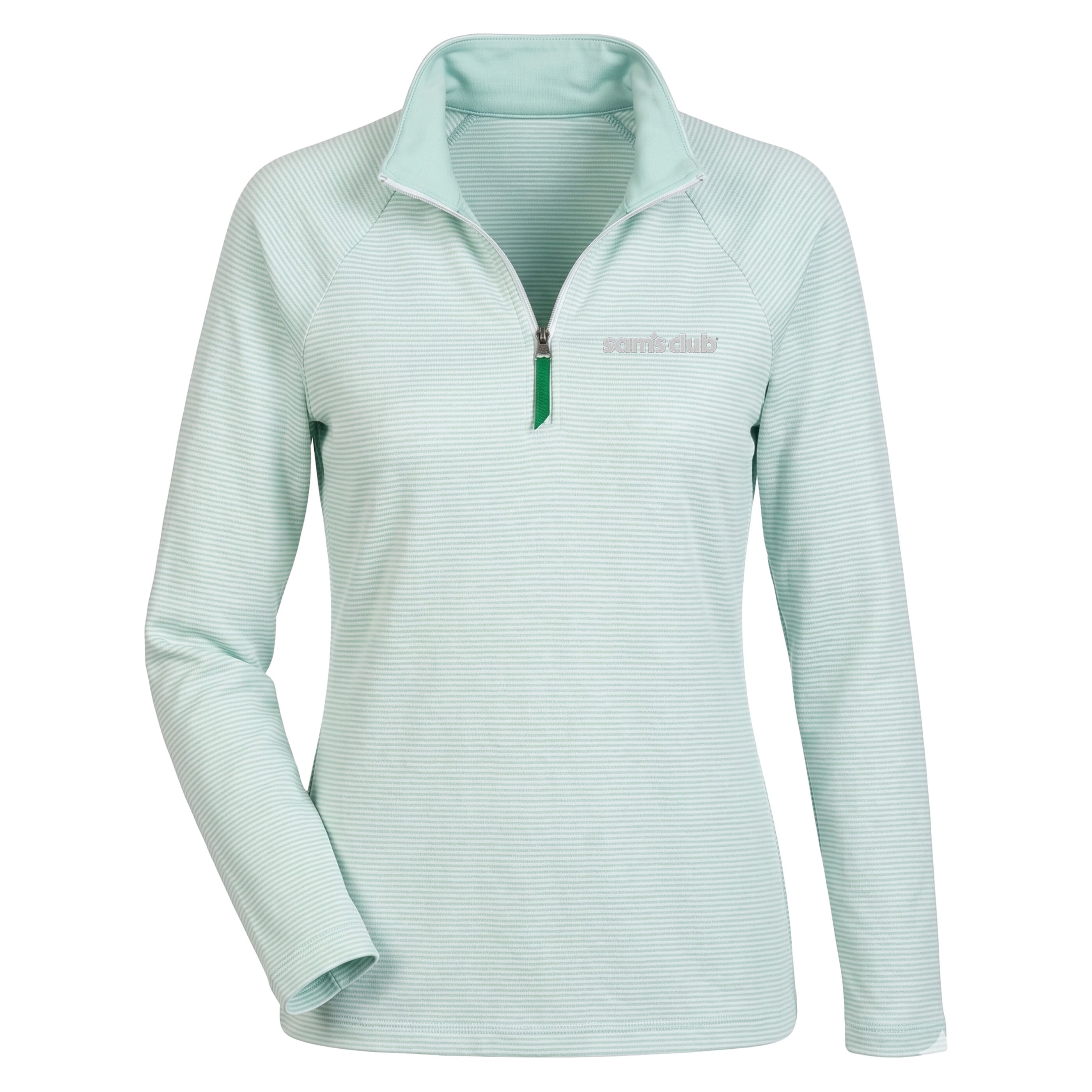 Women's Sam's Club Logo Green Quarter-Zip