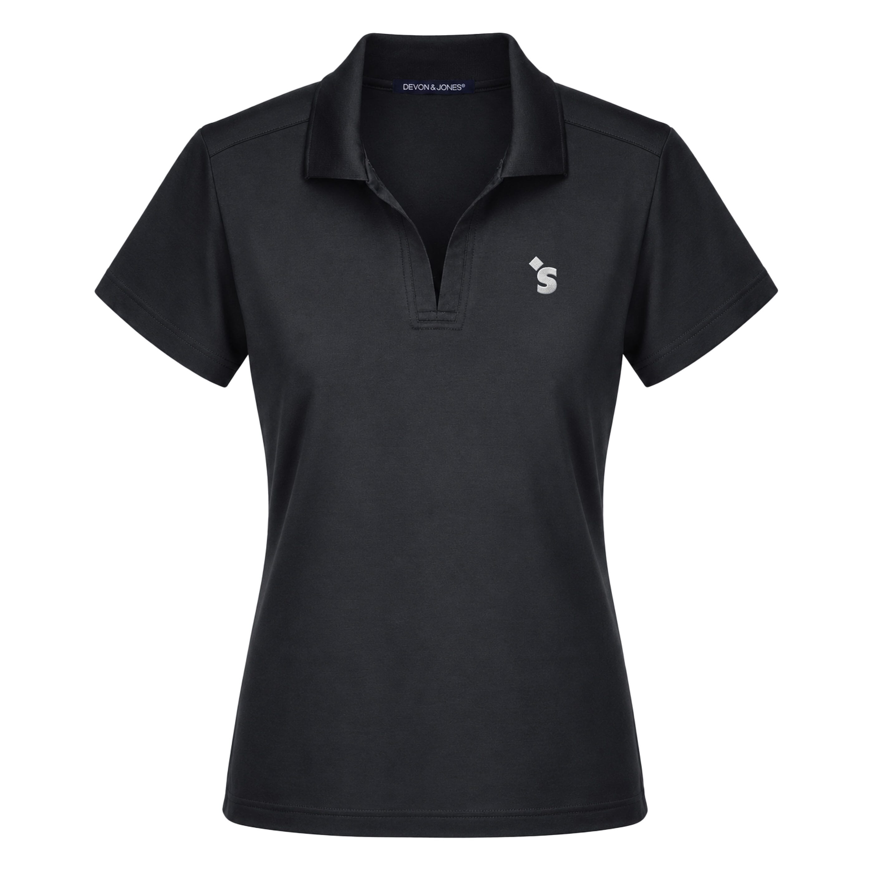 Women's HUH Black Polo